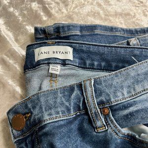 Lane Bryant Distressed Jeans 22/24 High-Rise Boot